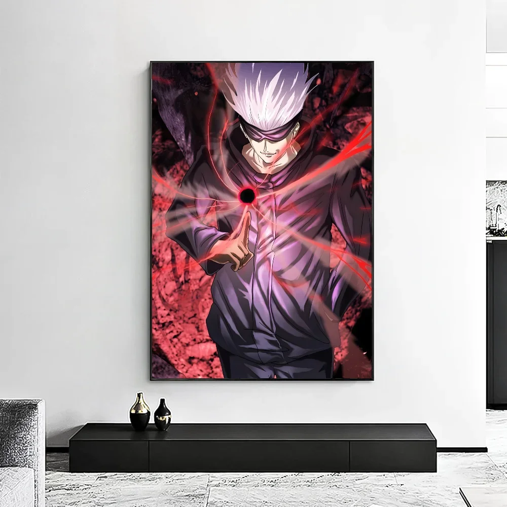 Jujutsu Kaisen Satoru Gojo Poster Minimalist Aesthetics Print Canvas Painting for Living Room Modern Home Decor