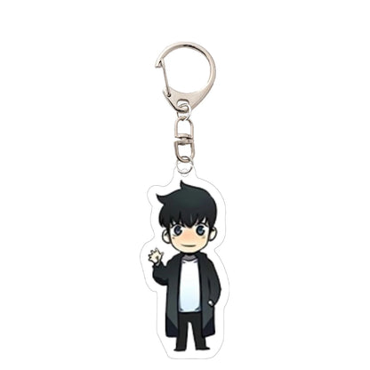 Anime Solo Leveling Figur Peripherals Acrylic Keychain Pendant Sung Jin Woo Sung Jin Ah Yoo Jin Ho Statue Bag Accessories Toys