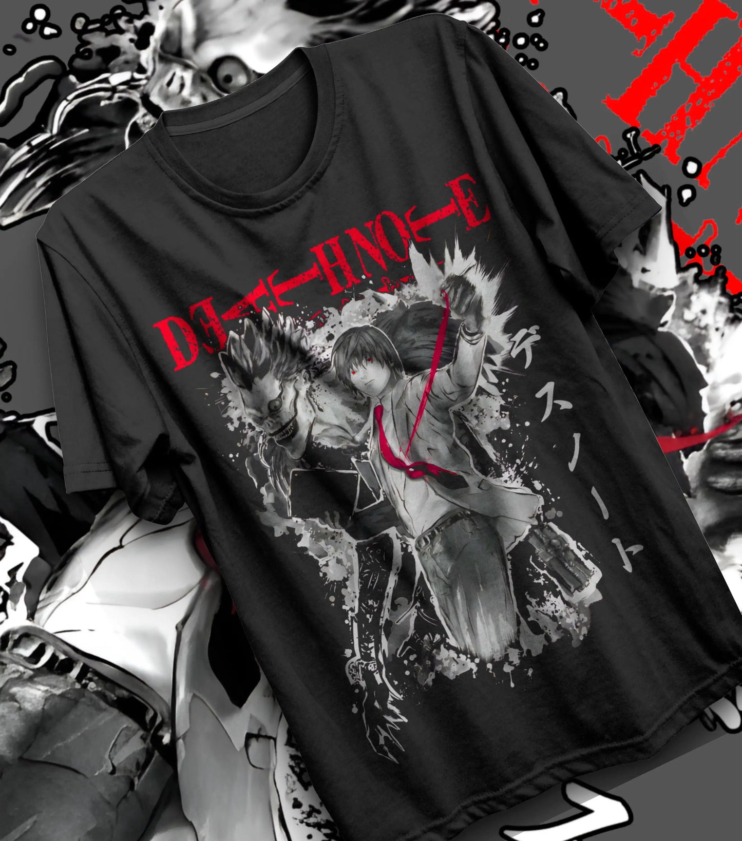 Classic Anime Women T-shrits Misa Amane Inspired Anime Death Note T-shirt Black Anime Gift Oversized Street Hip Hop Short Sleeve