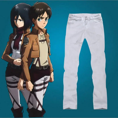 Jacket Pants Shingeki no Kyojin Cosplay Costumes Recon Corps Harness Belt Apron Skirt Scouting Legion Cape Cloak vl;6