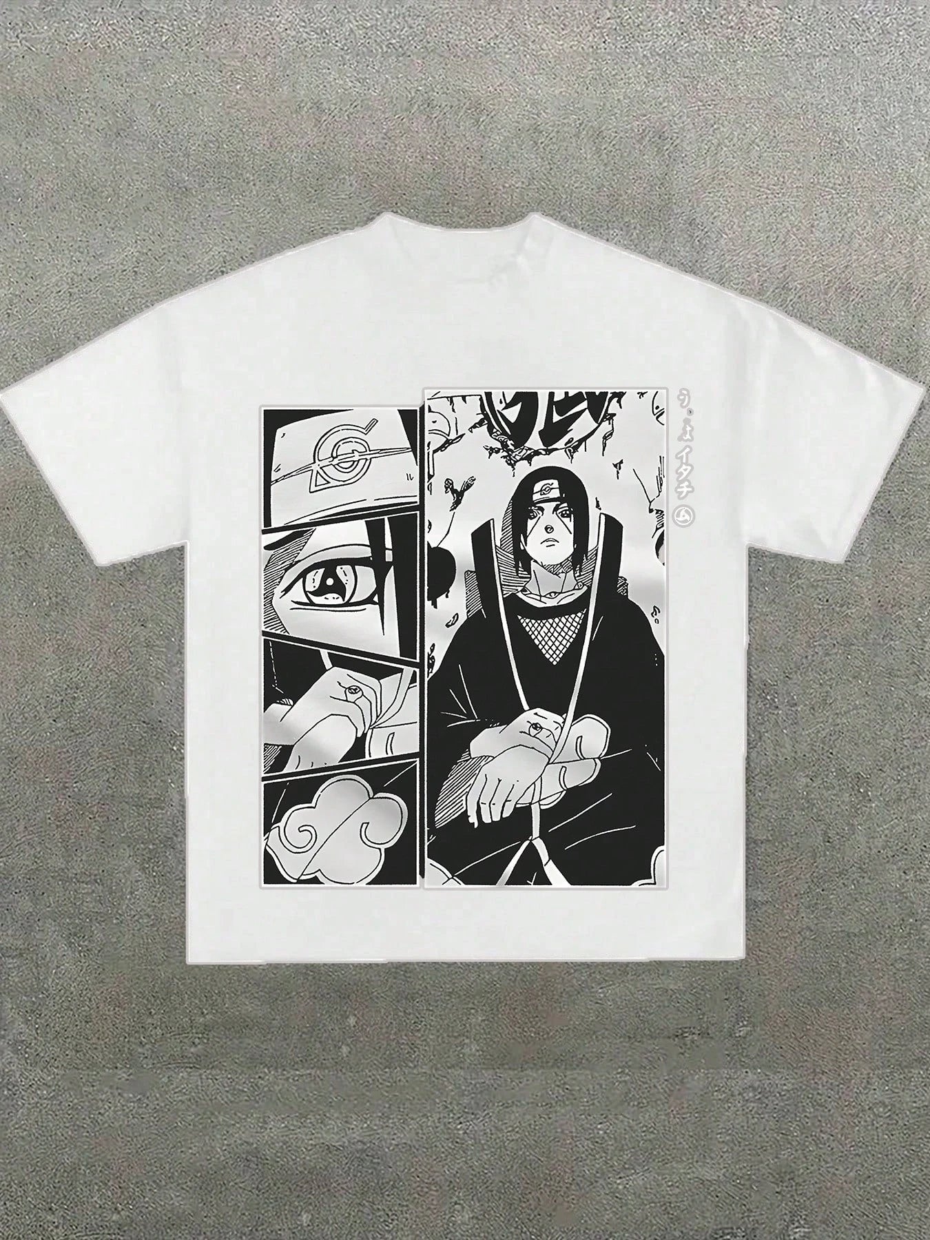 Naruto Itachi Uchiha Anime Men's T-shirt Short Sleeve Streetwear Summer Graphic Tee Cosplay Japanese Manga Print Y2k Clothes Top