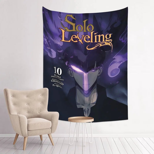 Anime Solo Leveling Tapestry Bohemian Polyester Wall Hanging Wall Decor Background Cloth Witchcraft Tapestries