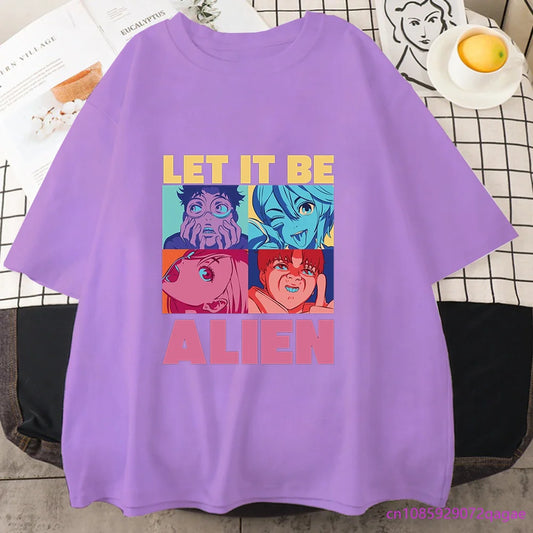 New anime DAN DA DAN printed T-shirt for both men and women casual comfortable round neck short sleeve shirt loose T-shirt tops