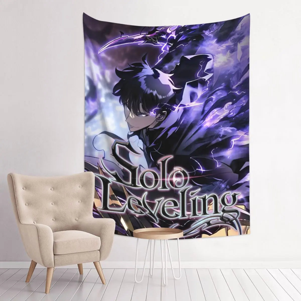 Anime Solo Leveling Tapestry Bohemian Polyester Wall Hanging Wall Decor Background Cloth Witchcraft Tapestries