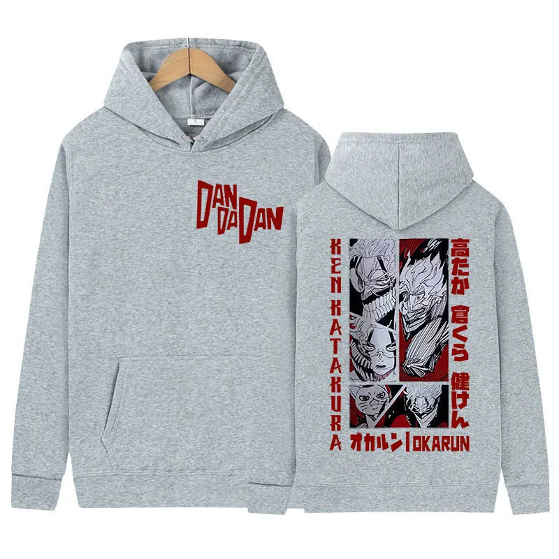 Anime Dandadan Okarun Dan Da Dan Graphic Hoody Men Women Clothing Hip Hop Oversized Sweatshirt Fashion High Quality Fleece Hoody