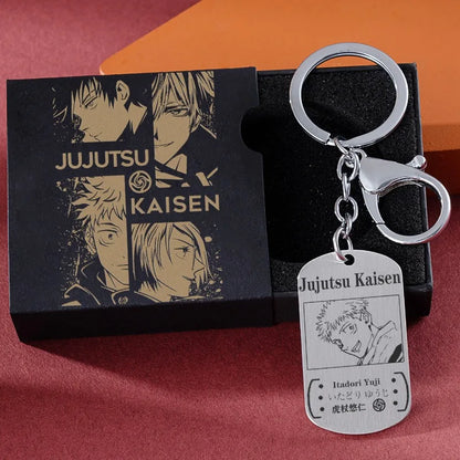 Jujutsu Kaisen Gojo Satoru keychain chain pendant anime cartoon two-dimensional titanium steel school bag jewelry holiday gift
