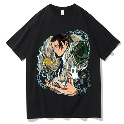 Men's Japanese Jujutsu Kaisen Geto Suguru cartoon anime Harajuku printed short-sleeved T-shirt casual wear