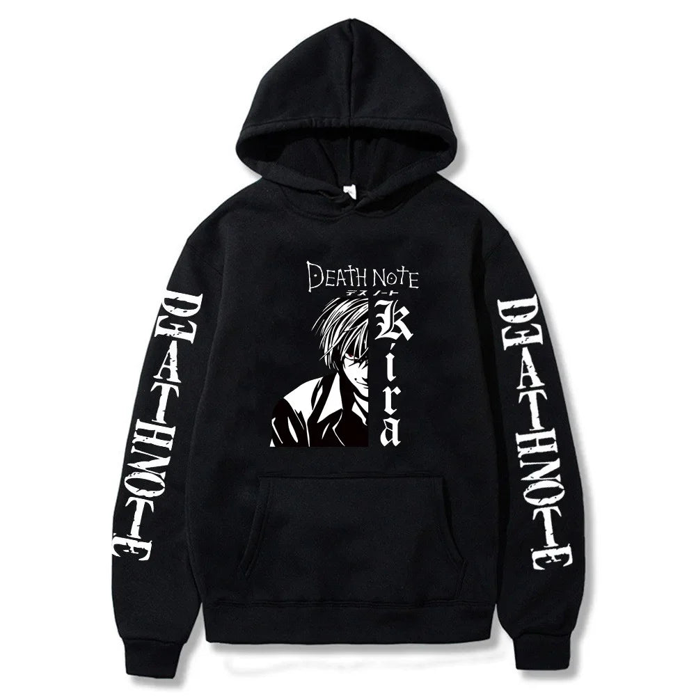 Death Note Japanese Anime Hoodie Fashion  Design Men's Women's Sweatshirt Autumn Winter Graphic Printing Sweatshirts for Fans