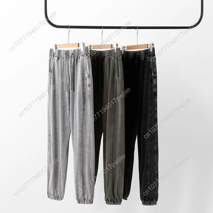 Anime Solo Leveling Sung Jin-Woo Pants Man Woman Teenager Vintage Trousers Cotton Elastic Sweatpant Custom Made Pant With Pocket